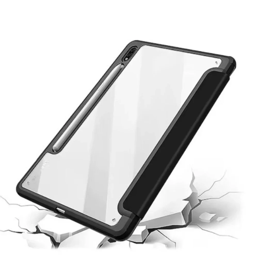 Folio Case for Samsung Galaxy Tab S8 - Clear/Black